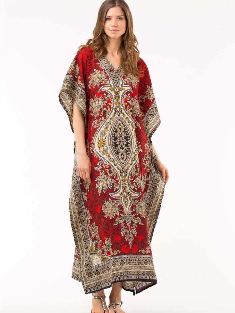 African summer kaftan maxi dress
